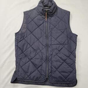 J.Crew Men’s Small Quilted Primaloft Vest Military Utility Outerwear Insulated
